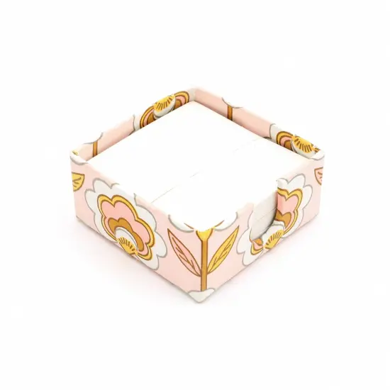 Handmade Paper Memo Slip Gift Box - Peach-3 X 1.5 Inch {3}