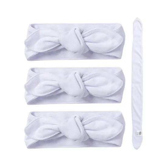 Craft Express 4 Pack Sublimation Baby Headbands &ndash; Soft White Blanks for Infants {1}