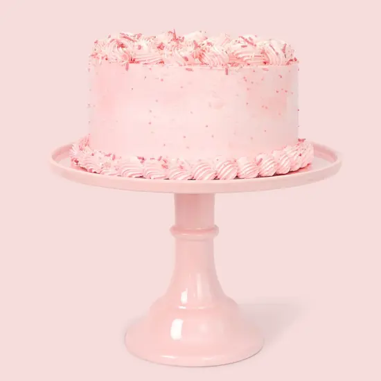 LARGE PEONY PINK MELAMINE CAKE STAND {4}