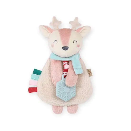HOLIDAY REINDEER PLUSH TEETHER TOY {1}