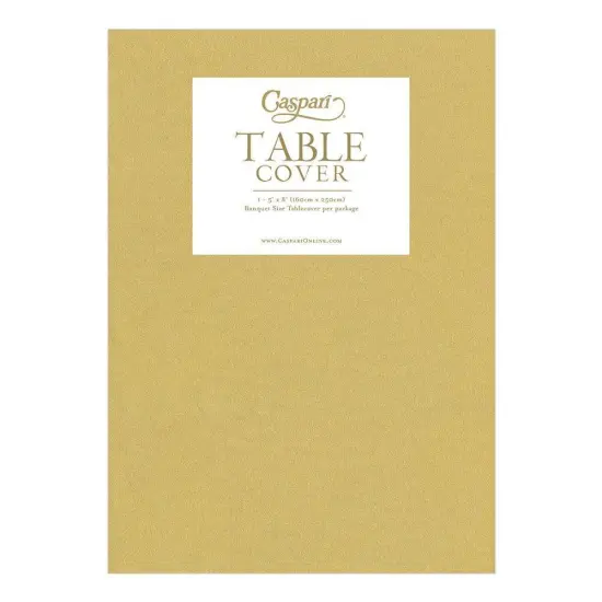 GOLD PAPER LINEN LIKE TABLE COVER {2}