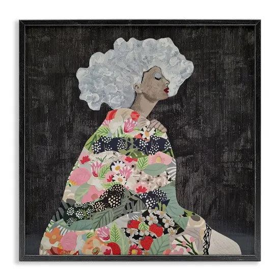 Stupell Industries Floral Dress Woman Framed Giclee Wall Art Design by Coco Good {7}