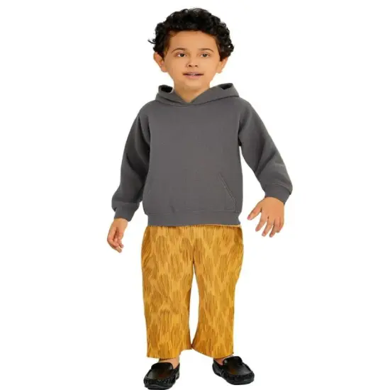 Gildan® Heavy Blend Youth Hooded Long Sleeve Sweatshirt Dark heather {1}