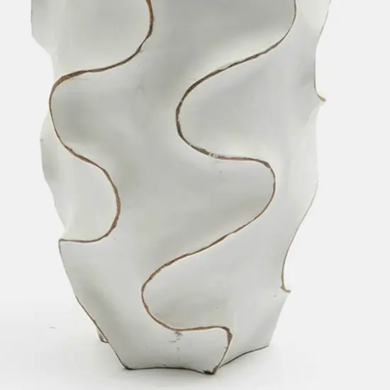 Decorative Handcrafted Accent Wood Vase-5x15" {4}