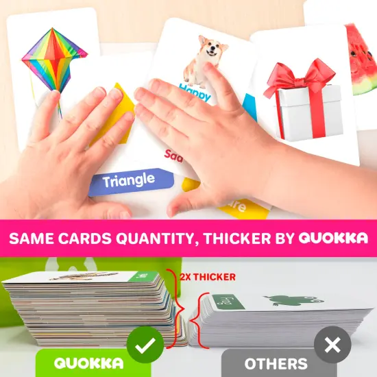 60 Realistic Learning Flash Cards for Kids | ABC, Numbers & Animals {5}