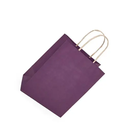 Heavy-Duty Kraft Tinted Color Shopping Bag 16" x 6" x 12" {5}