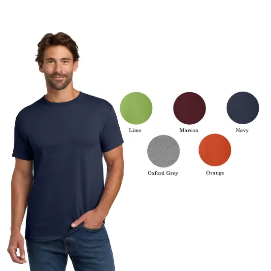 Hanes Essential-T T-Shirt for Men's Cotton Tees Purple {8}