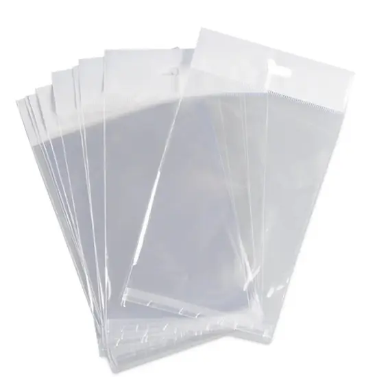 Premium Lip & Tape Cello Bags with Header 9" x 12" 1.2 mil {6}