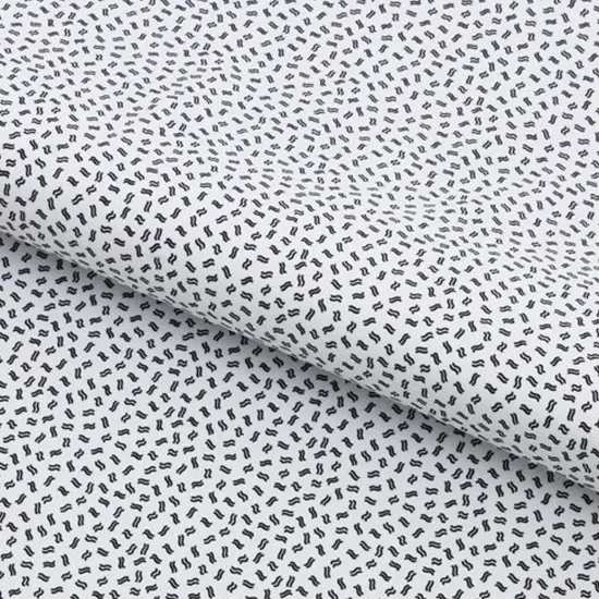 Small Wavy Seamless Lines Printed On Recycled Spandex Fabric {1}