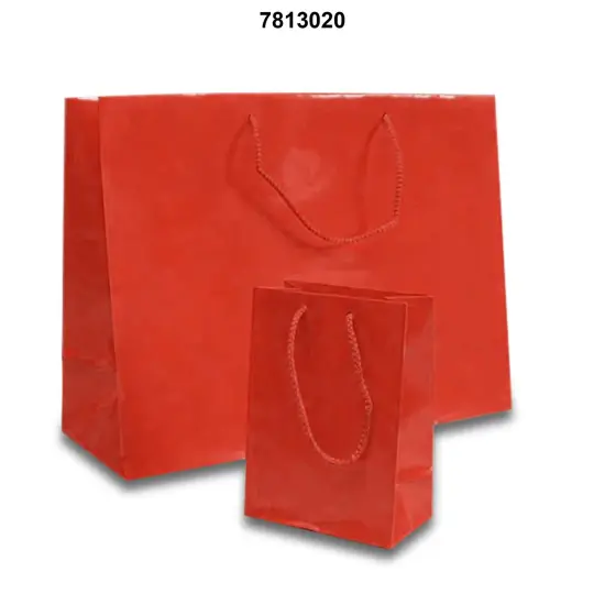 Glossy Totes 5 1/2'' x 2 1/2'' x 5'' for Small-Scale Luxurious Gifting Red {3}