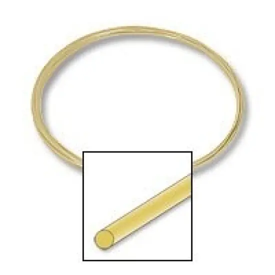 JewelrySupply 14K Yellow Gold Round Wire - 20 Gauge Soft - Professional Jewelry Making Wire {2}