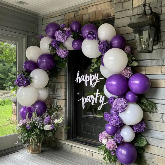 Dark Purple Latex Party Balloons - 100 Pack 12 inch Round Helium Purple Balloons {4}