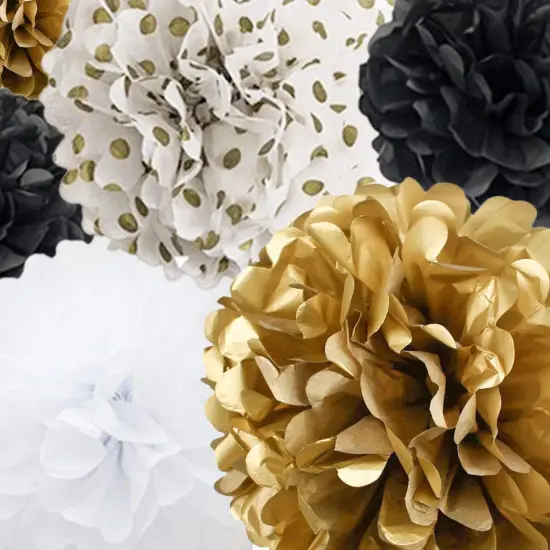 Tissue Paper Pom Poms Paper Flower 22Pcs for Birthday Bachelorette Wedding Baby Shower Bridal Shower Party Decoration {2}