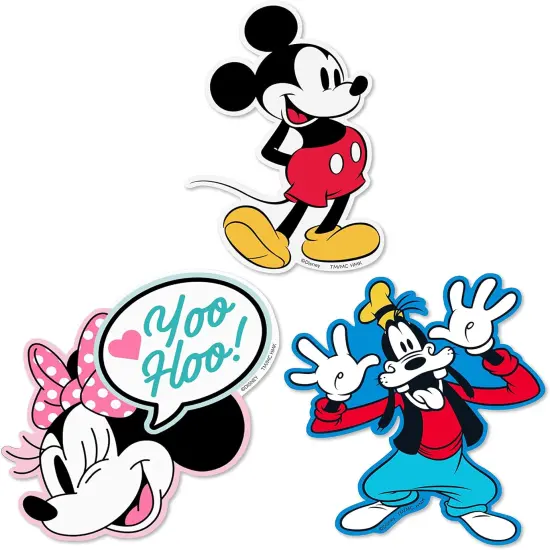 Disney Pack of 3 Stickers for Water Bottles, Planners, Notebooks {1}