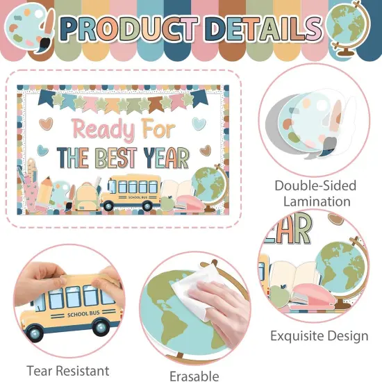 Boho Back to School Bulletin Board Decoration {2}