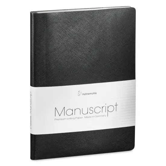 Hahnem&uuml;hle Manuscript Notebook - Black, Dot Grid, A5, 192 Pages {1}