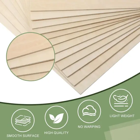 48 Pack Basswood Sheets 1/8x12x12 Inch {2}