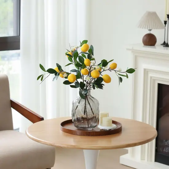 5pcs 24&ldquo; Artificial Lemons Branches {5}