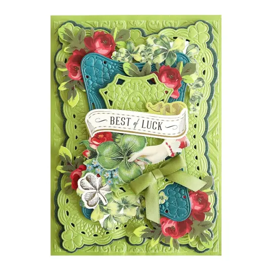 Shimmer Green Cards and Envelopes {4}