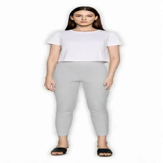 BELLA + CANVAS&reg; Women&rsquo;s Crewneck Short Sleeve Flowy Crop Tee White {1}