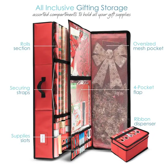 Hearth & Harbor Wrapping Paper Storage Container {2}