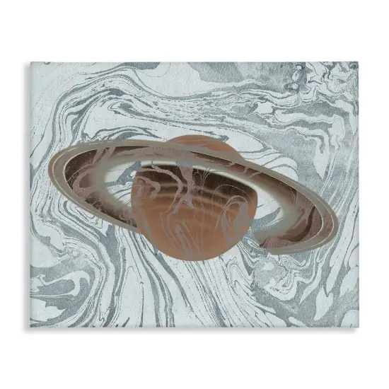 Stupell Industries Marble Pattern Planet Canvas Wall Art Design by Daphne Polselli {1}