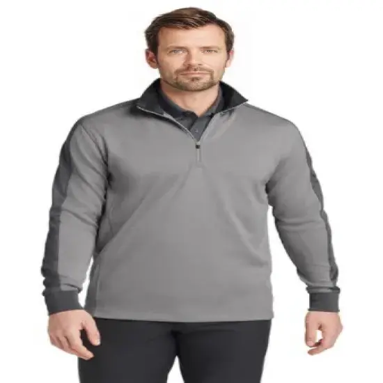 Nike&reg; DriFIT Half Zip CoverUp Lightweight Royal/ Black/ White {3}