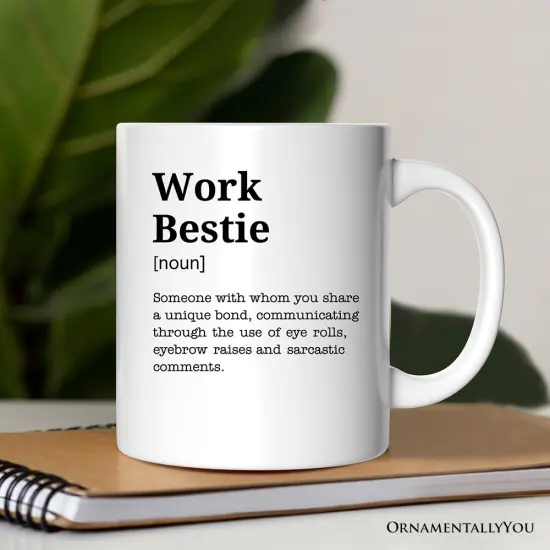 Work Bestie Definition, Funny Coworker Gift {3}