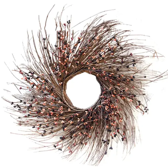 Pip Twig Berries Wreath Burgundy {2}