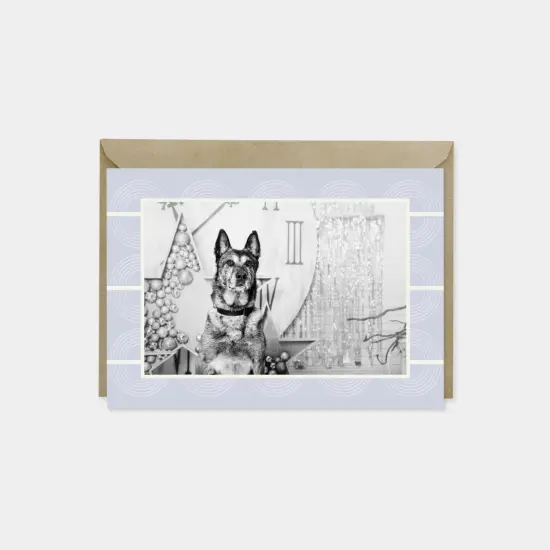 Holiday Photo Card, Elegant Art Deco {3}