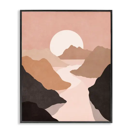 Stupell Industries Rust Boho Stream Framed Giclee Wall Art Design by Nataly White {1}