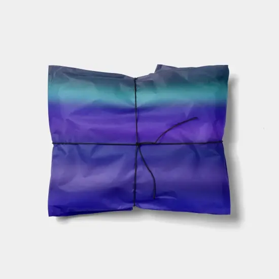 Blue Blurred Stripes Gift Wrap {1}