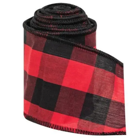 Wired Buffalo Check Ribbon Red {1}