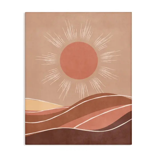 Stupell Industries Boho Sun over Desert Canvas Wall Art Design by Nataly White {1}