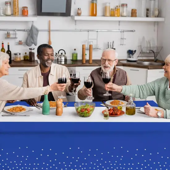 8Pack Disposable Plastic Tablecloths {4}