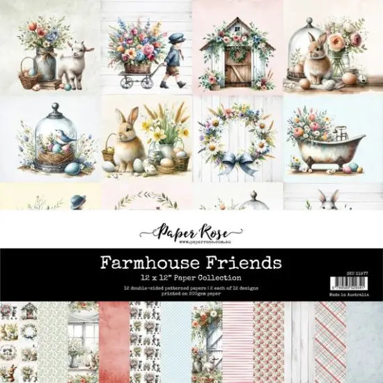 Paper Rose Farmhouse Friends 12x12 Paper Collection 31977 {1}