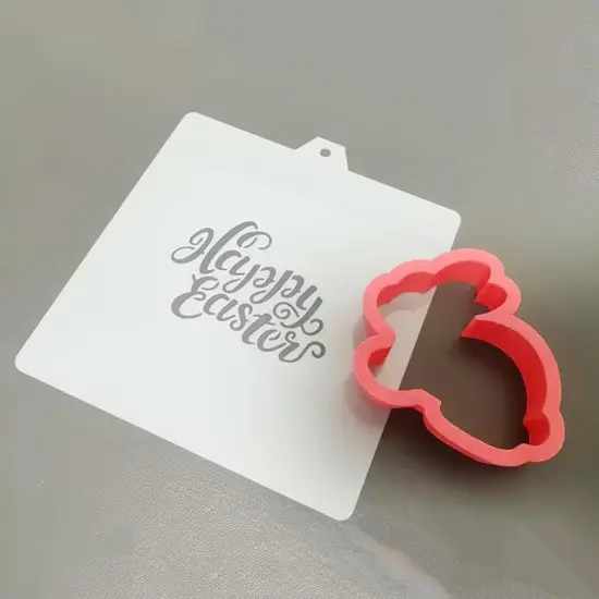 Cookie Cutter and Stencil Set Bundle Easter Bunny Cookie Cutter and Stencil Set - Bunny-Shaped Cookie Cutters with Stencils for Easter Baking, Holiday Decorations, and Party Treats (Easter Bunny) {2}