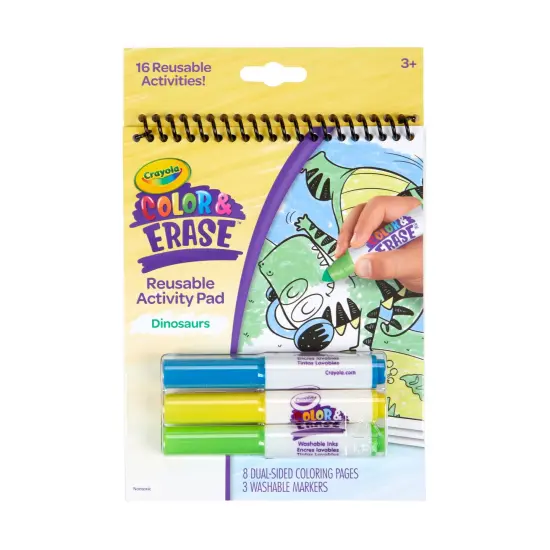 Color & Erase Reusable Activity Pad, Dinosaurs {1}