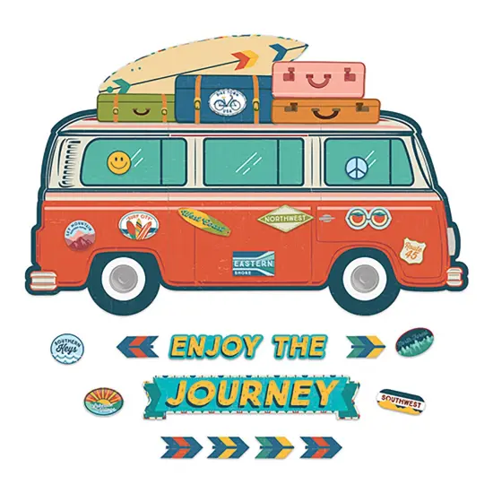 Adventurer Enjoy the Journey Giant Van Bulletin Board Set {1}