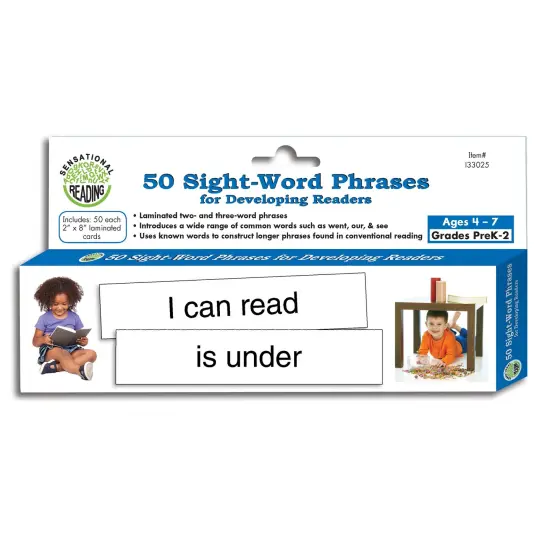 50 Sight-Word Phrases for Developing Readers {1}
