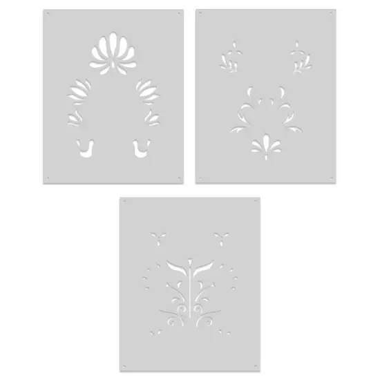 Hero Arts Color Layering Stencil Set 5.25"X6.5"-Folk Art {1}