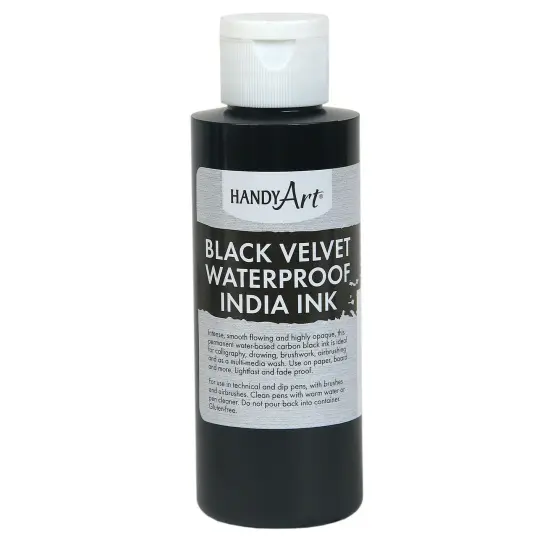 Black Velvet India Ink, 4. oz {1}