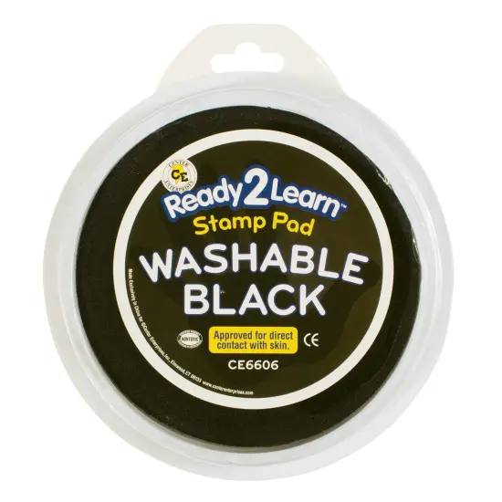 Jumbo Circular Washable Stamp Pad - Black - 5.75" dia. {1}