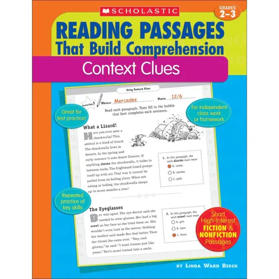 Reading Passages That Build Comprehension: Context Clues {1}