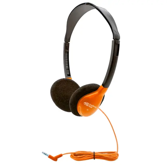 Personal On-Ear Stereo Headphone, Orange {1}