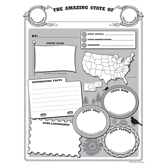 Amazing State Poster Pack, 32 Sheets {1}