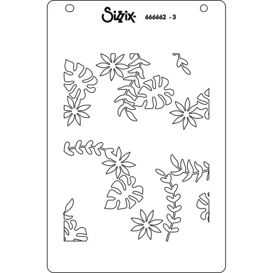 Sizzix Layered Stencils A6 By Catherine Pooler 4/Pkg-It's A Jungle Out There {7}