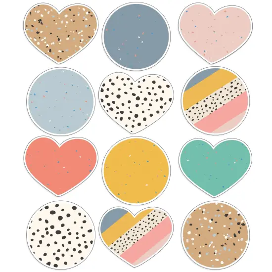 We Belong Jumbo Hearts & Dots Cut-Outs, Pack of 12 {1}