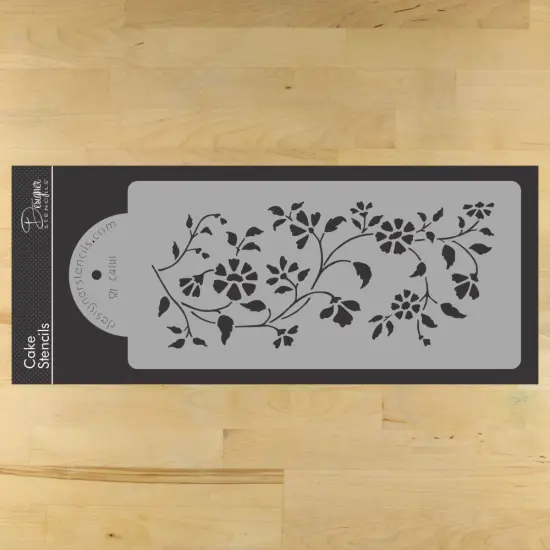 Chintz Floral Cake Stencil Side | C488 by Designer Stencils | Cake Decorating Tools | {1}