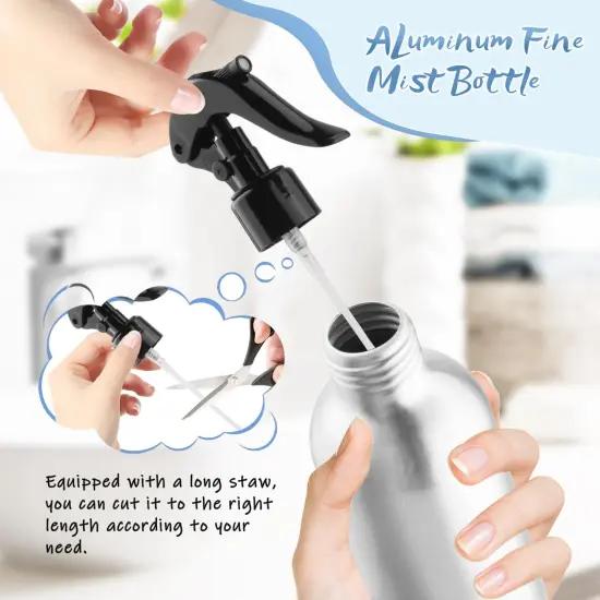 250ml/8 Oz Aluminum Spray Bottles - 4 {2}